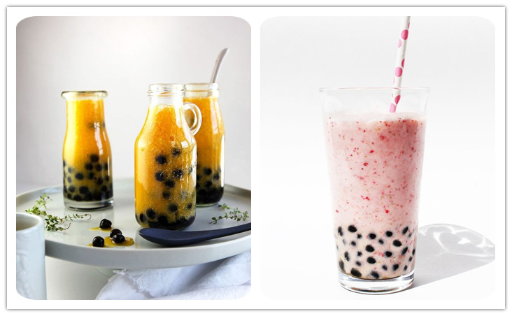 Pailles Bubble Tea en algue (chlorella), 100 % biodégradable. Biseautées.  Emballage individuel - Theblackpearlshop