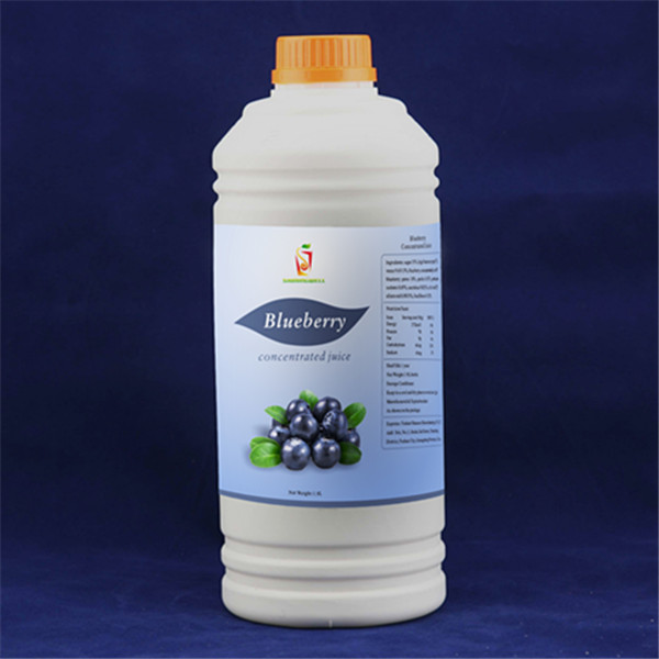 New labels for Bubble tea fruit juice concentrate-blueberry
