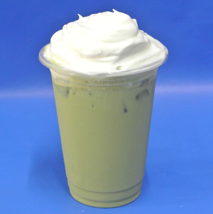 Matcha  milk cap  drink - new bubble tea drink