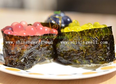 Seaweed boba for sushi
