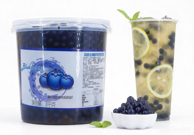 Blueberry Popping Boba, Bursting Juice Ball